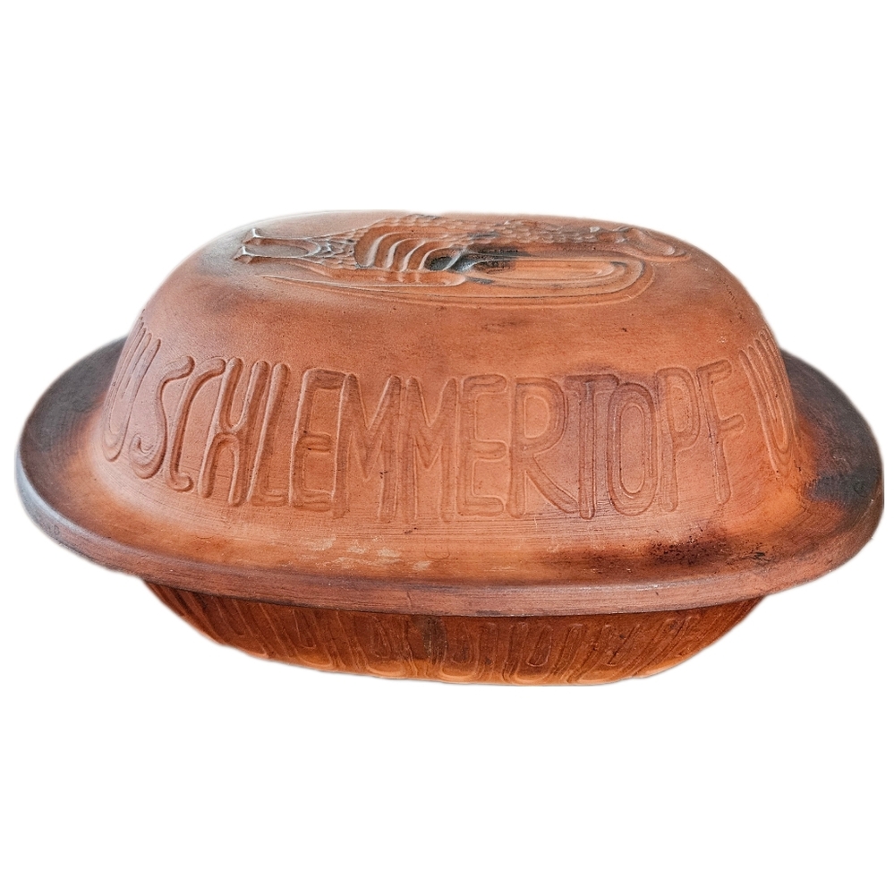 VINTAGE | Schlemmertopf 838 Scheurich Keramik West Germany clay casserole 14x9